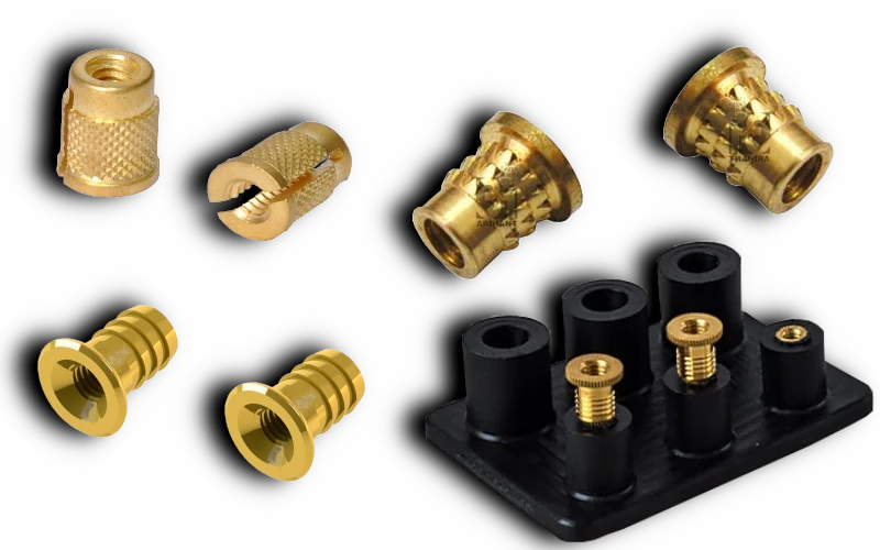 Brass Press-In Inserts